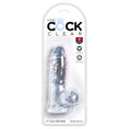 Load image into Gallery viewer, King Cock Clear 5" Cock With Balls
