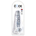 Load image into Gallery viewer, King Cock Clear 8" Cock With Balls
