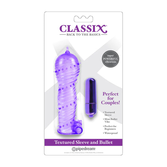 Classix Textured Sleeve & Bullet Purple