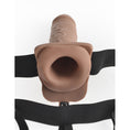 Load image into Gallery viewer, Fetish Fantasy 7" Hollow Rechargeable Strap-On With Remote Tan
