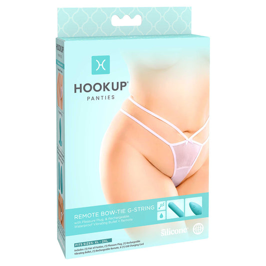 Hookup Panties Remote Bow-Tie G-String Xl-Xxl