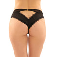 Load image into Gallery viewer, Dahlia Cheeky Hipster Panty Black S/M
