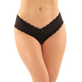 Load image into Gallery viewer, Dahlia Cheeky Hipster Panty Black S/M
