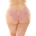 Load image into Gallery viewer, Poppy Crotchless Lace Panty Light Pink Queen Size
