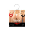 Load image into Gallery viewer, Jasmine Cut-Out Lace Thong Red L/Xl
