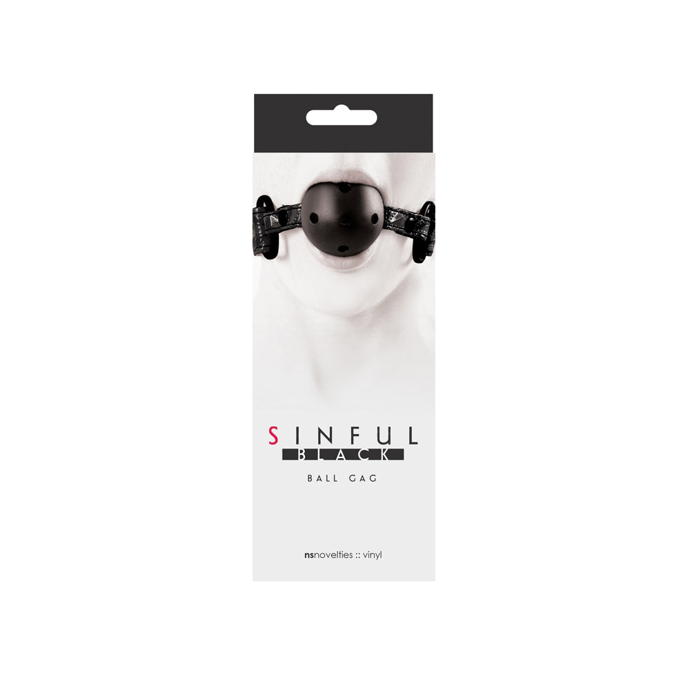 Sinful - Black - Ball Gag