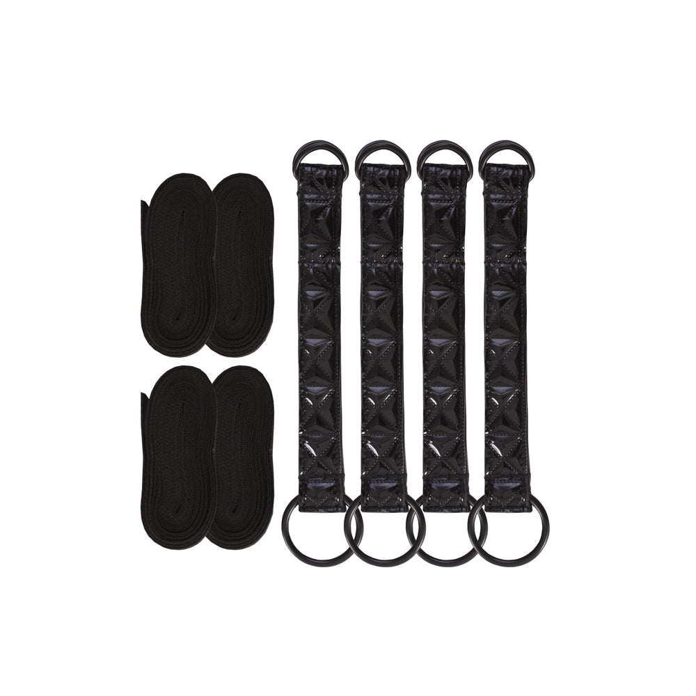 Sinful - Black - Bed Restraint Straps