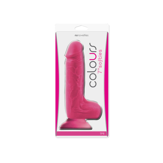 Colours - Softies 7&quot; Dildo - Pink