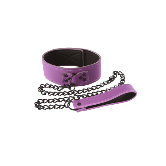Lust Bondage Collar Purple