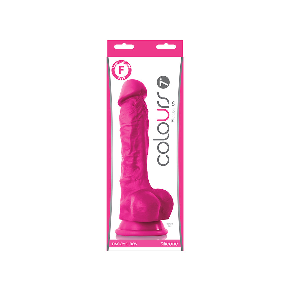 Colours Pleasures 7&quot; Dildo Pink