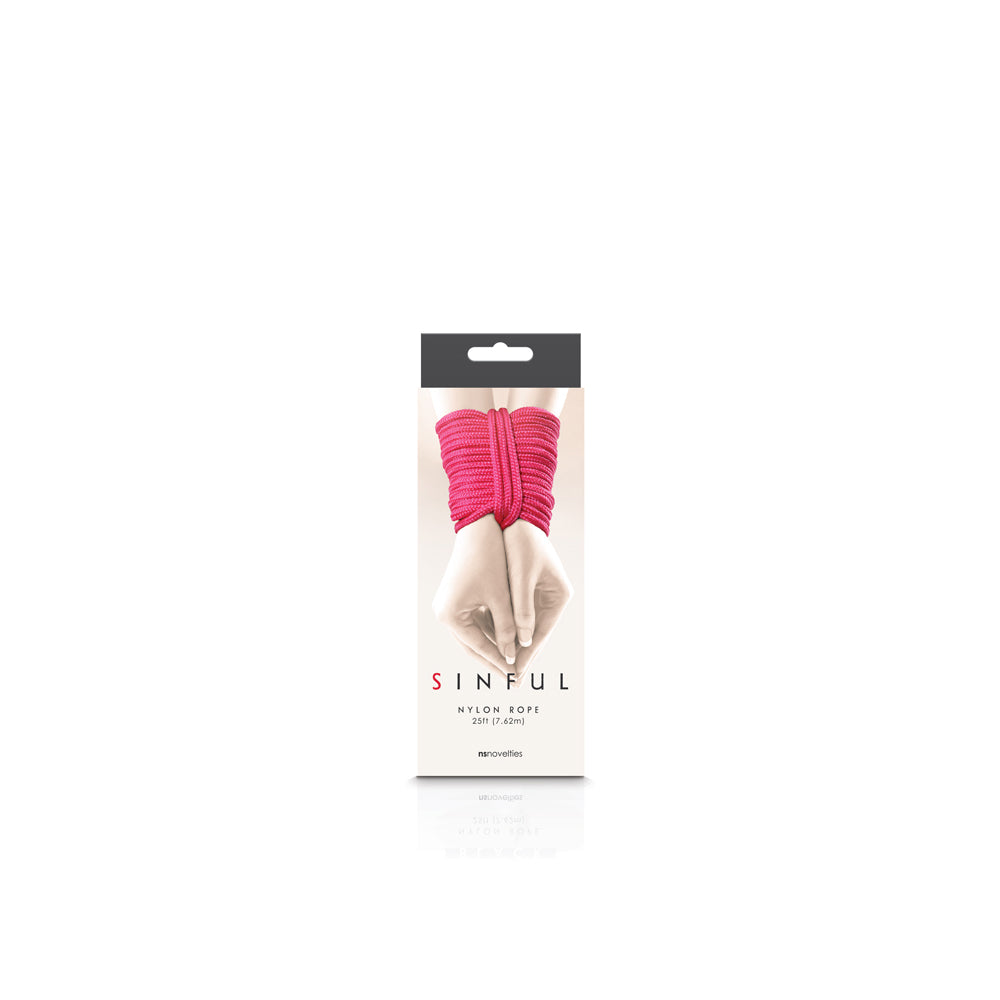 Sinful Nylon Rope 25Ft Pink