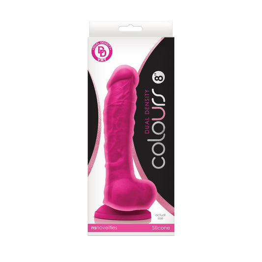 Colours Dual Density 8&quot; Dildo Pink