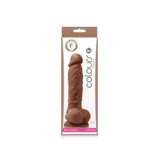 Colours Pleasures 5&quot; Dildo Brown