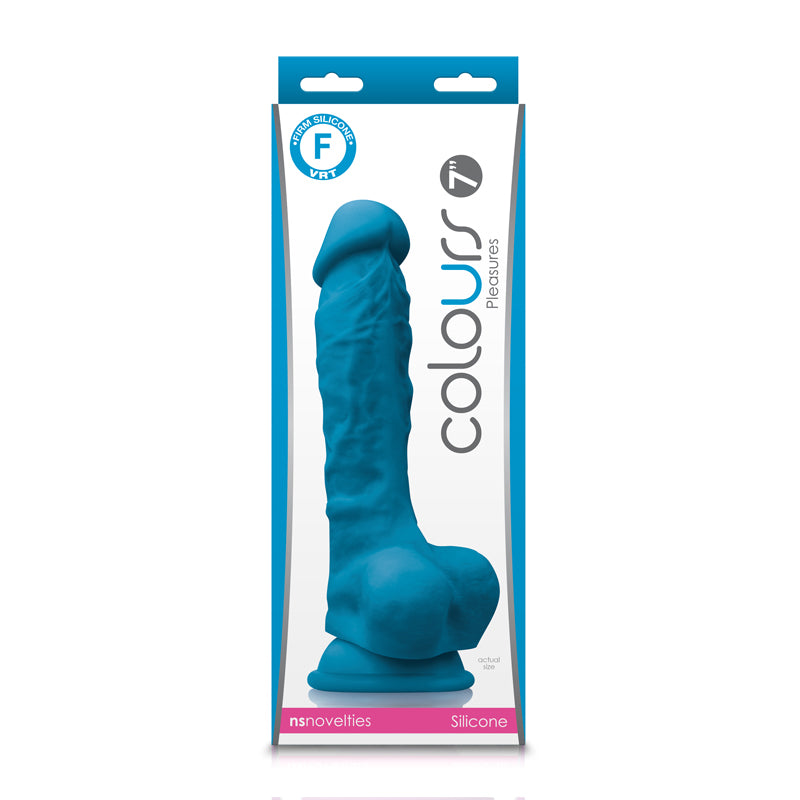 Colours Pleasures 7&quot; Dildo Blue