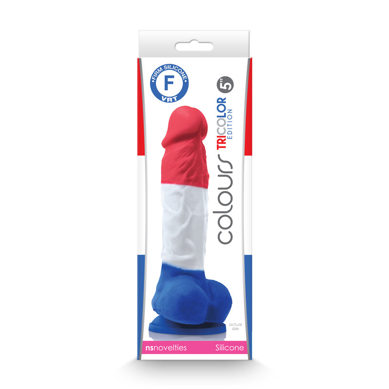 Colours Pleasures Tricolor 5&quot; Dildo