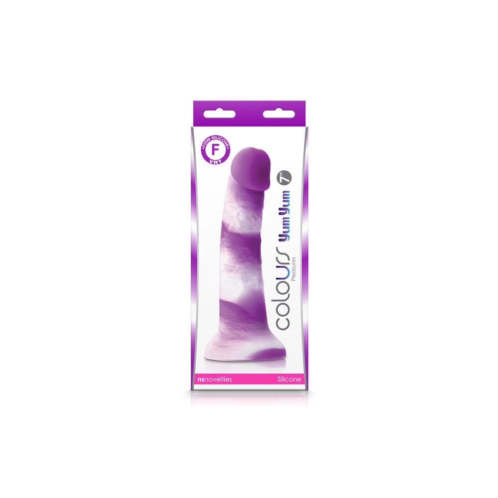 Colours Pleasures Yum Yum 7&quot; Dildo Purple