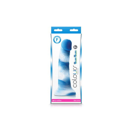 Colours Pleasures Yum Yum 7&quot; Dildo Blue