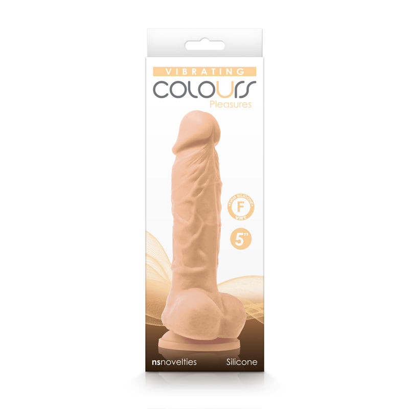 Colours Pleasures Vibrating 5&quot; Dildo White