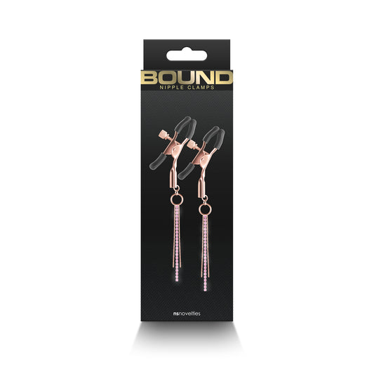 Bound Nipple Clamps D3 Rose Gold