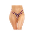 Load image into Gallery viewer, Zinnia Butterfly Pearl Purple G-String L/Xl
