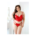 Load image into Gallery viewer, Carmen Wetlook Cropped Bustier & Panty 1X/2X
