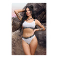 Load image into Gallery viewer, Drippin' One-Shoulder Crop Top & Cheeky Panty S/M
