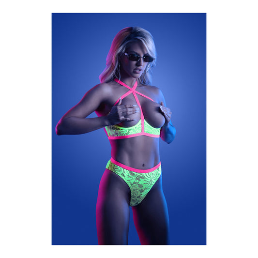 Persuasive Open Cup Bra & Panty S/M