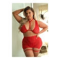 Load image into Gallery viewer, Vaughn Harness Bralette, Gartered Skirt & Panty 1X/2X
