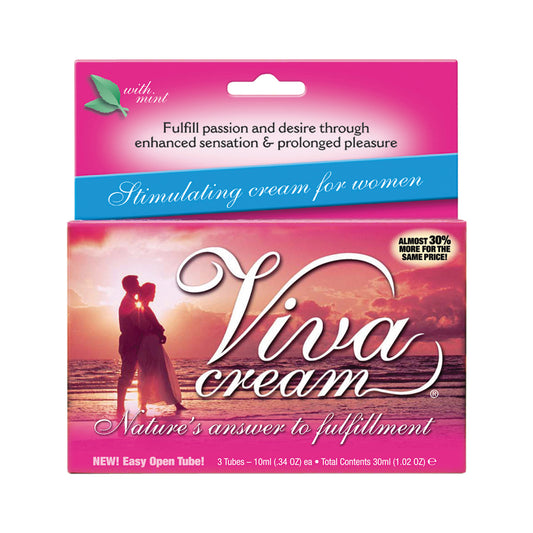 Viva Cream 10ml tube 3ct box Mint Flavor