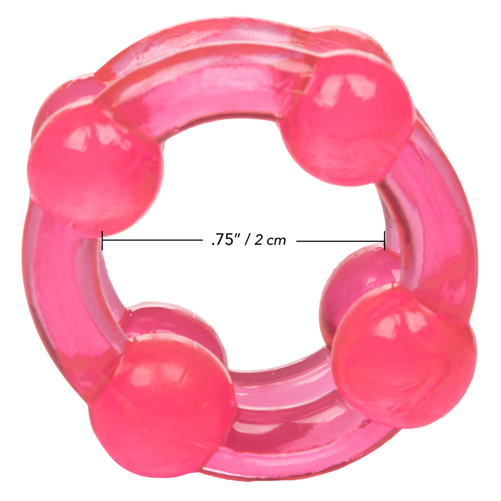 Island Rings Double Stacker Pink