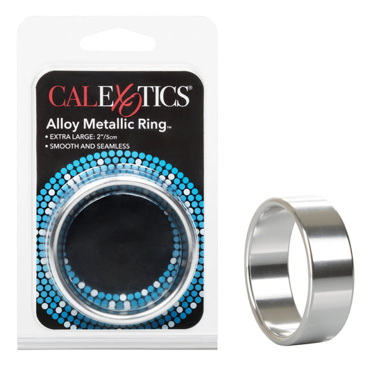 Alloy Metallic Ring Extra Large Silver