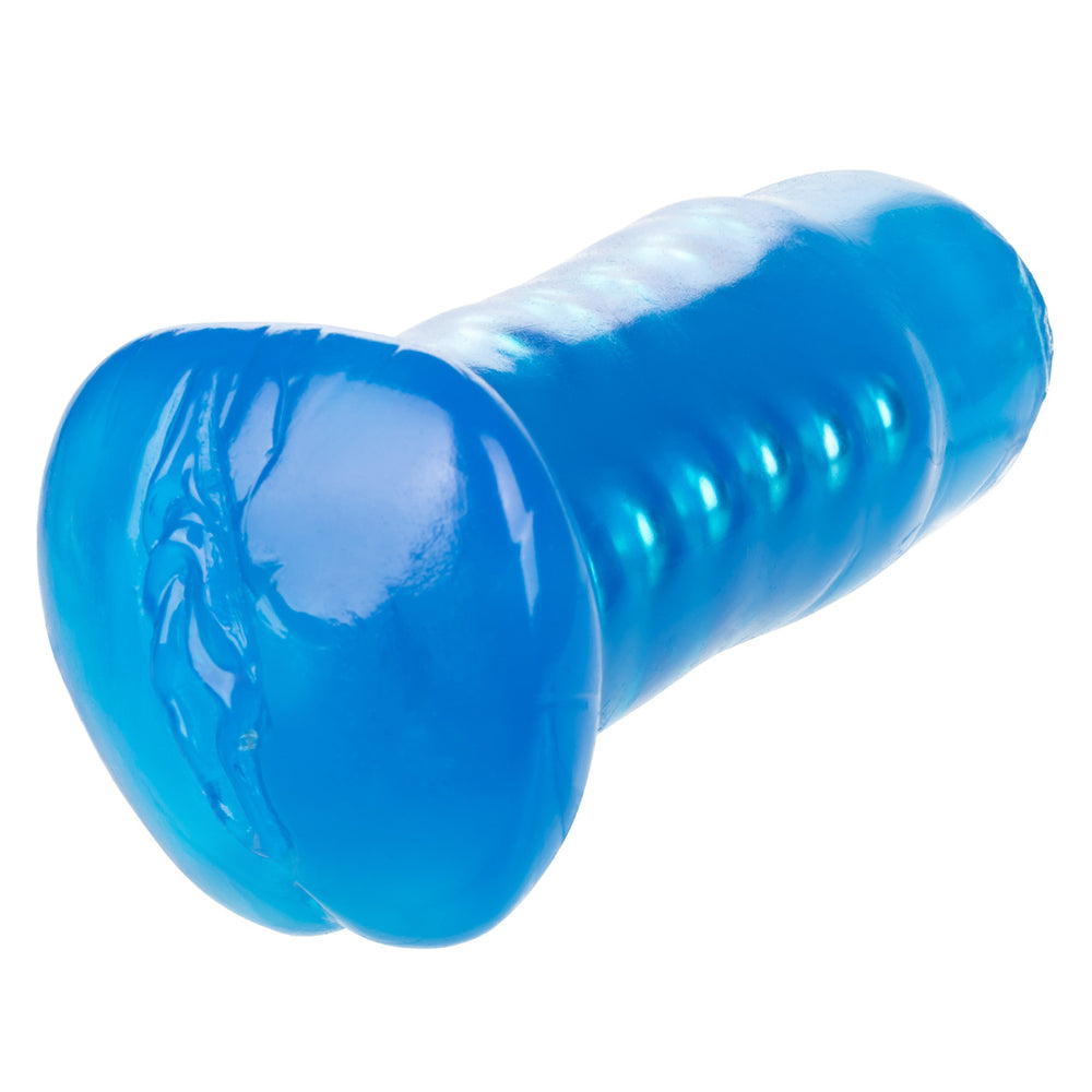 Basic Essentials Beaded Masturbator Blue