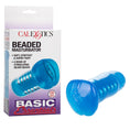 Load image into Gallery viewer, Basic Essentials Beaded Masturbator Blue
