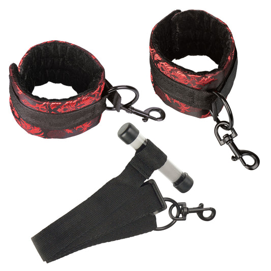 Scandal Over The Door Cuffs Red