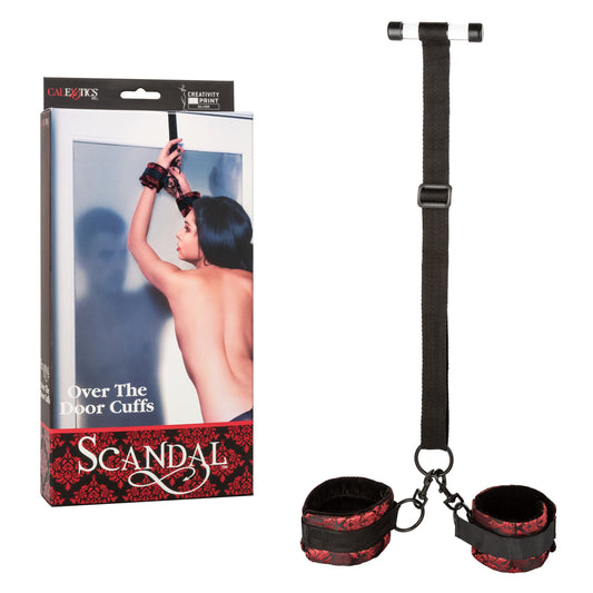 Scandal Over The Door Cuffs Red