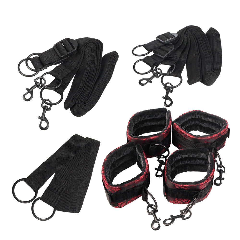 Scandal Bed Restraints Red