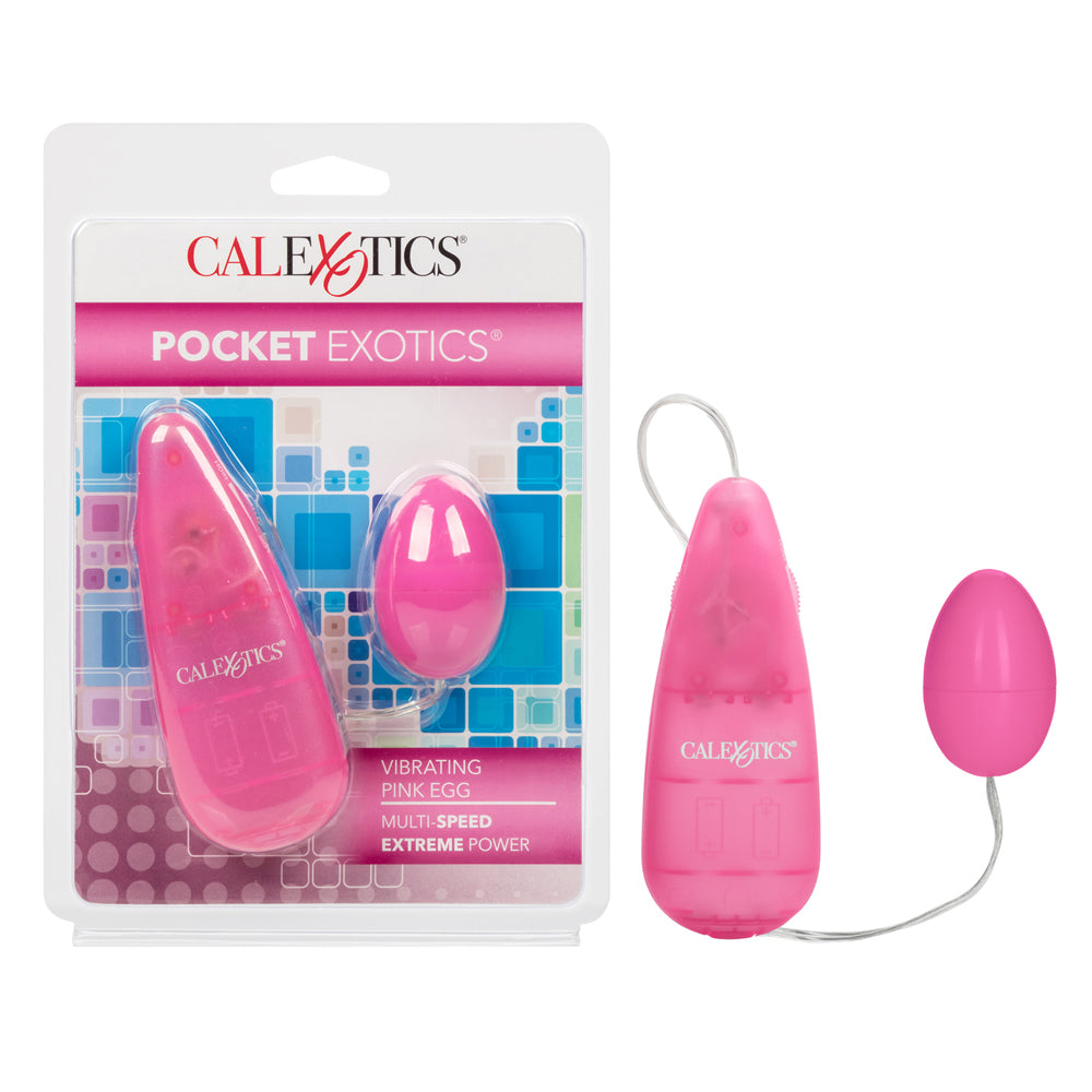 Pocket Exotics Vibrating Pink Egg Pink