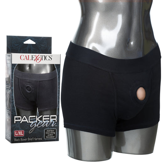 Packer Gear Black Boxer Brief Harness L/XL
