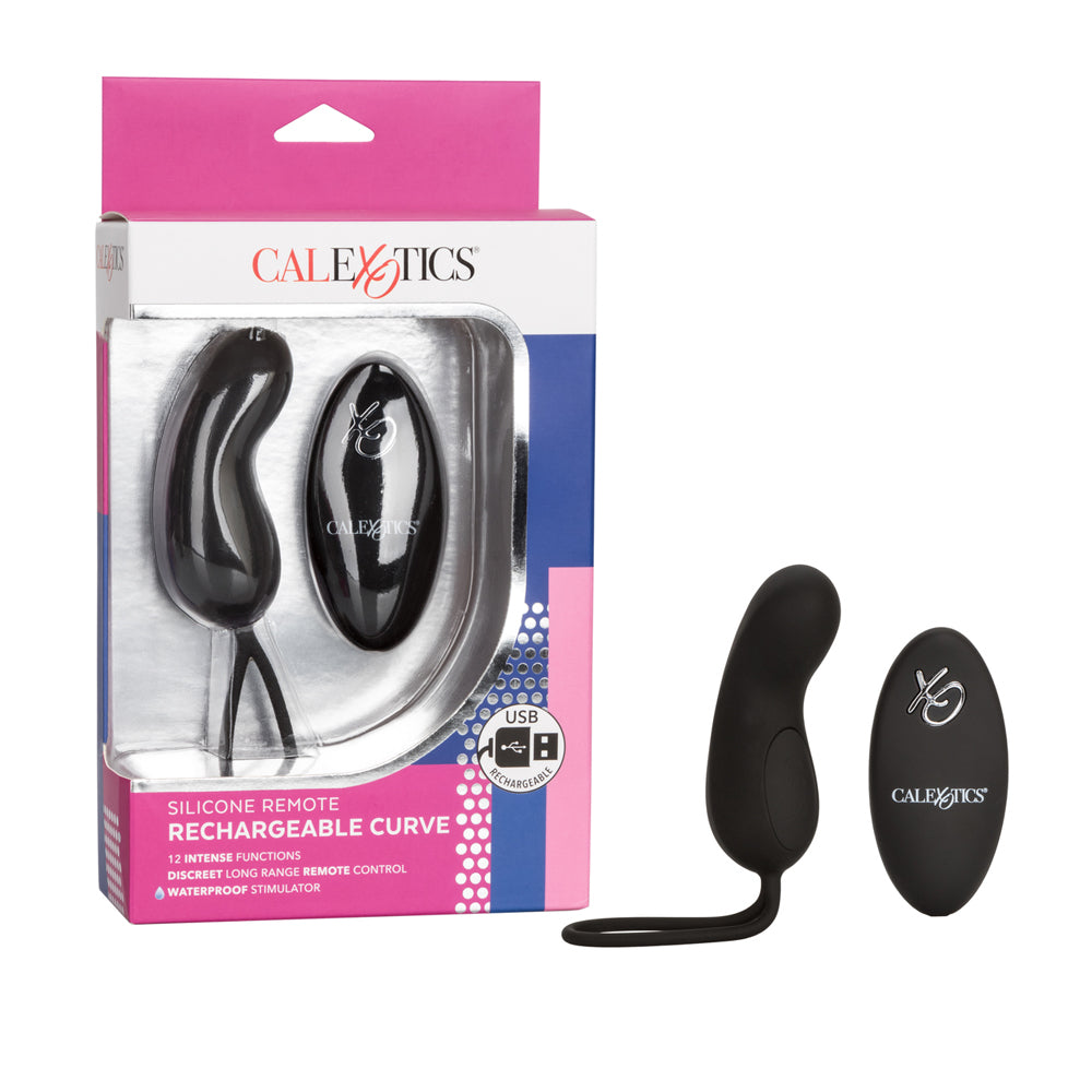 Silicone Remote Rechargeable Curve Black