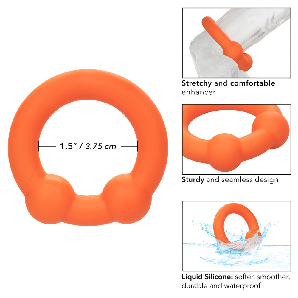 Alpha Liquid Silicone Dual Ball Ring