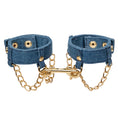 Load image into Gallery viewer, Ride 'Em Premium Denim Collection Wrist Cuffs
