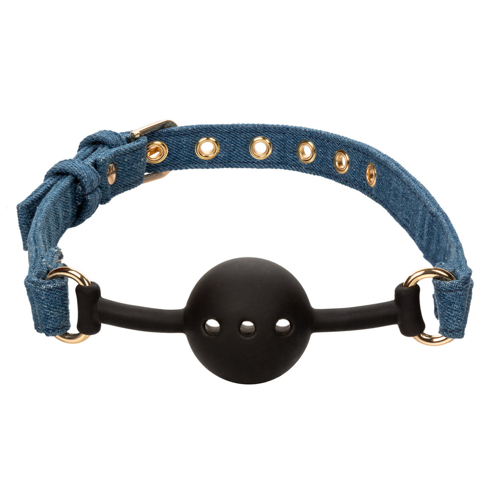 Ride &#39;Em Premium Denim Collection Ball Gag