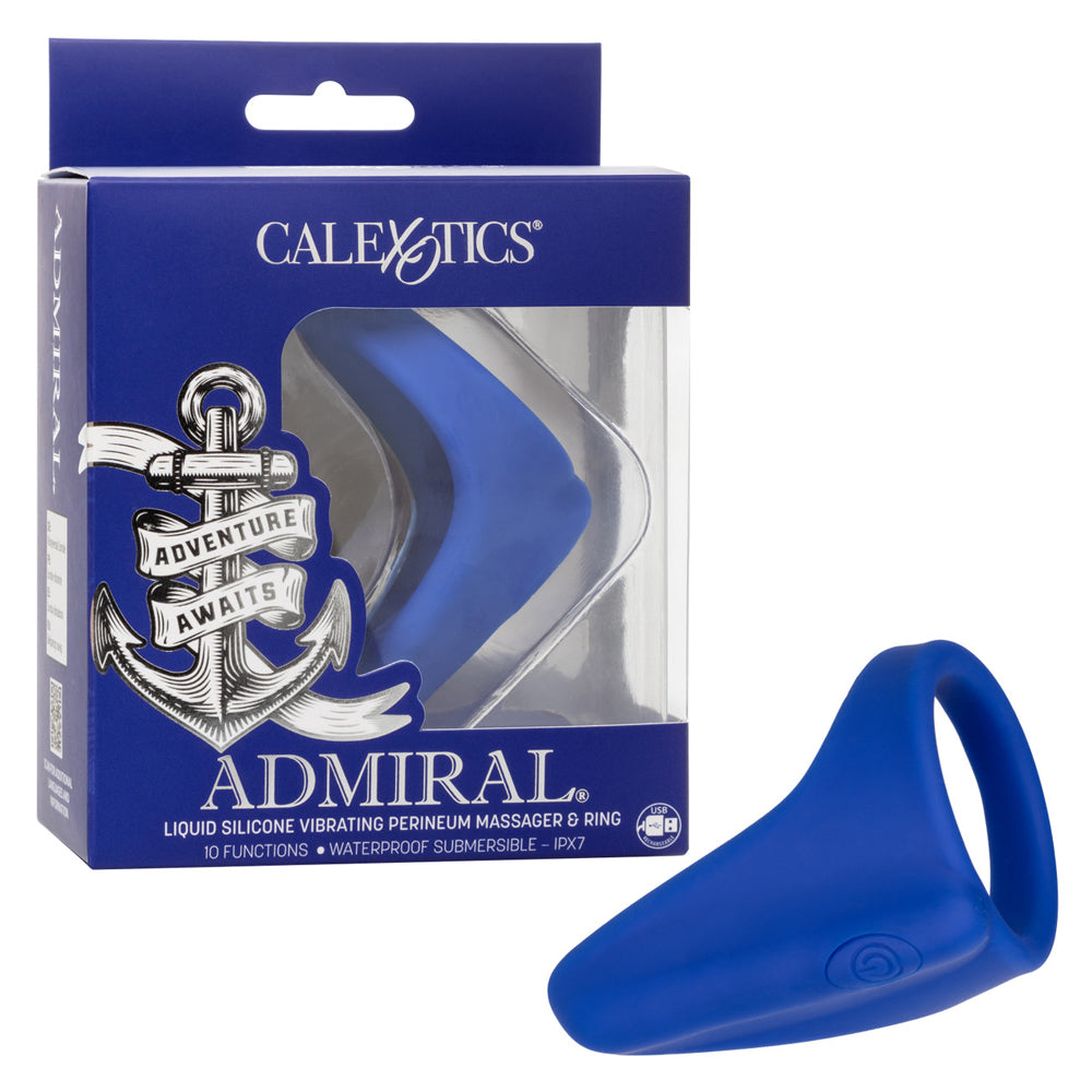 Admiral Liquid Silicone Vibrating Perineum Massager & Ring