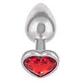 Load image into Gallery viewer, Jewel Small Ruby Heart Plug
