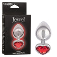 Load image into Gallery viewer, Jewel Large Ruby Heart Plug
