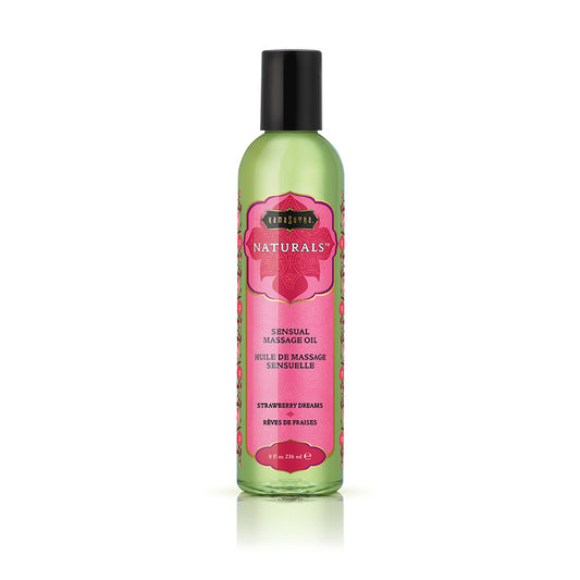 Naturals Massage Oil Strawberry 8 oz.