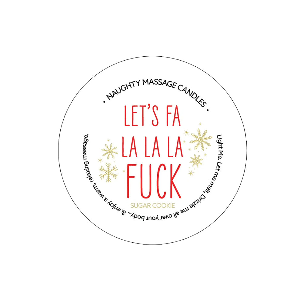 Naughty Notes Let&#39;s Fa La F*ck Massage Candle 1.7 oz.