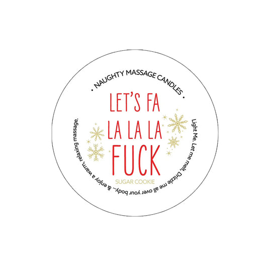 Naughty Notes Let&#39;s Fa La F*ck Massage Candle 1.7 oz.