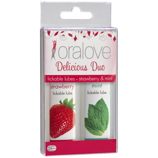 Oralove Delicious Duo Strawberry & Mint 2Pk