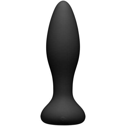 A-Play Thrust Experienced Rechargeable Silicone Anal Plug With Remote Black